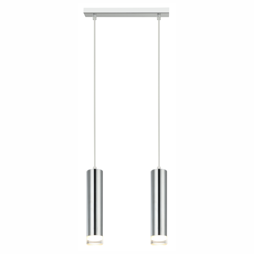 Luster na sajli ARMIN 2xGU10/10W/230V sjajni krom