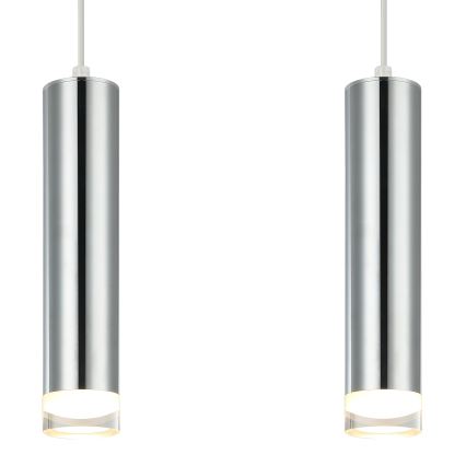 Luster na sajli ARMIN 2xGU10/10W/230V sjajni krom