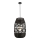 Luster na sajli ARONA 1xG9/9W/230V pr. 40 cm ratan/crno