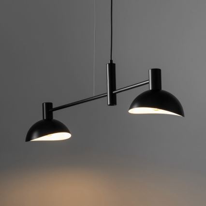 Luster na sajli ARTIS 2xE14/40W/230V crno