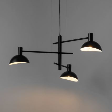 Luster na sajli ARTIS 3xE14/40W/230V crno