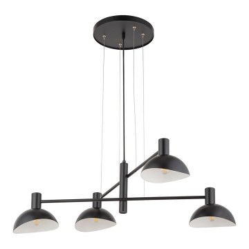 Luster na sajli ARTIS 4xE14/40W/230V crno