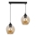 Luster na sajli ASPA 2xE27/40W/230V crno