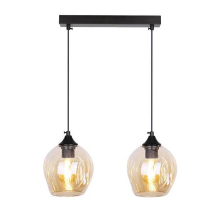 Luster na sajli ASPA 2xE27/40W/230V crno