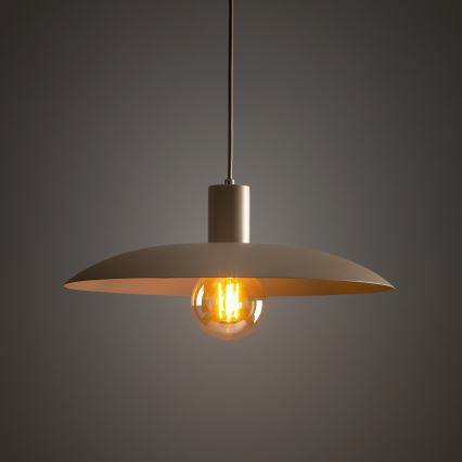 Luster na sajli ASTRA 1xE27/15W/230V pr. 41 cm bež