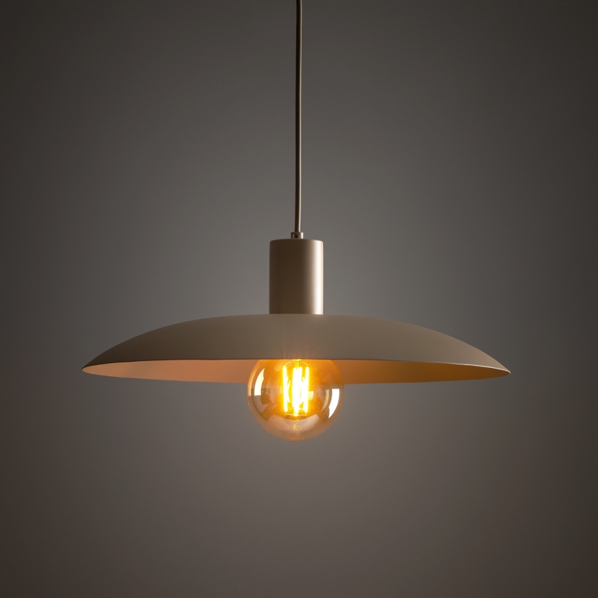Luster na sajli ASTRA 1xE27/15W/230V pr. 41 cm bež