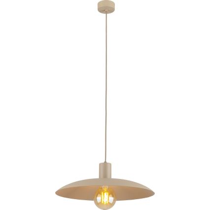 Luster na sajli ASTRA 1xE27/15W/230V pr. 41 cm bež
