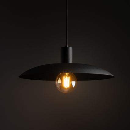 Luster na sajli ASTRA 1xE27/15W/230V pr. 41 cm crno