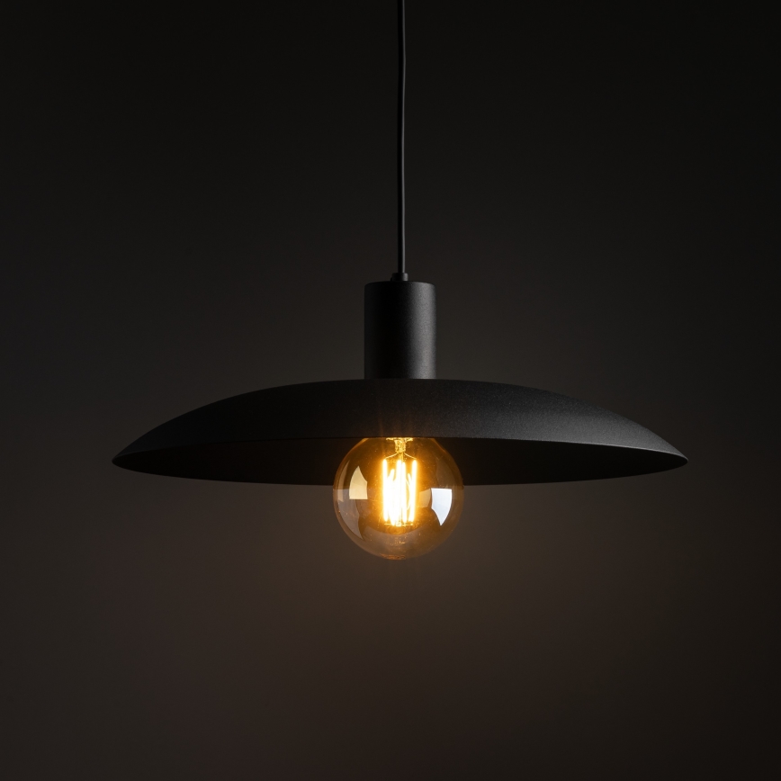Luster na sajli ASTRA 1xE27/15W/230V pr. 41 cm crno