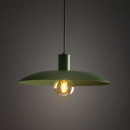 Luster na sajli ASTRA 1xE27/15W/230V pr. 41 cm zelena