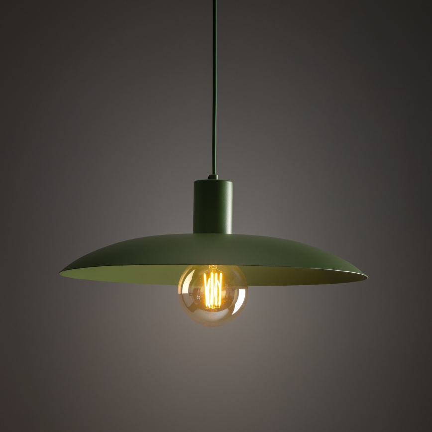 Luster na sajli ASTRA 1xE27/15W/230V pr. 41 cm zelena