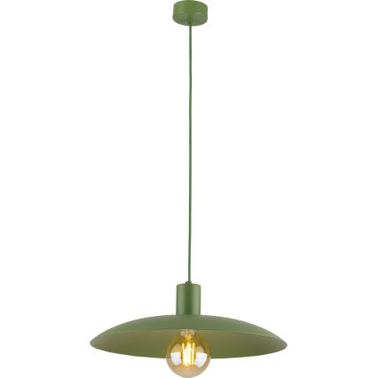 Luster na sajli ASTRA 1xE27/15W/230V pr. 41 cm zelena