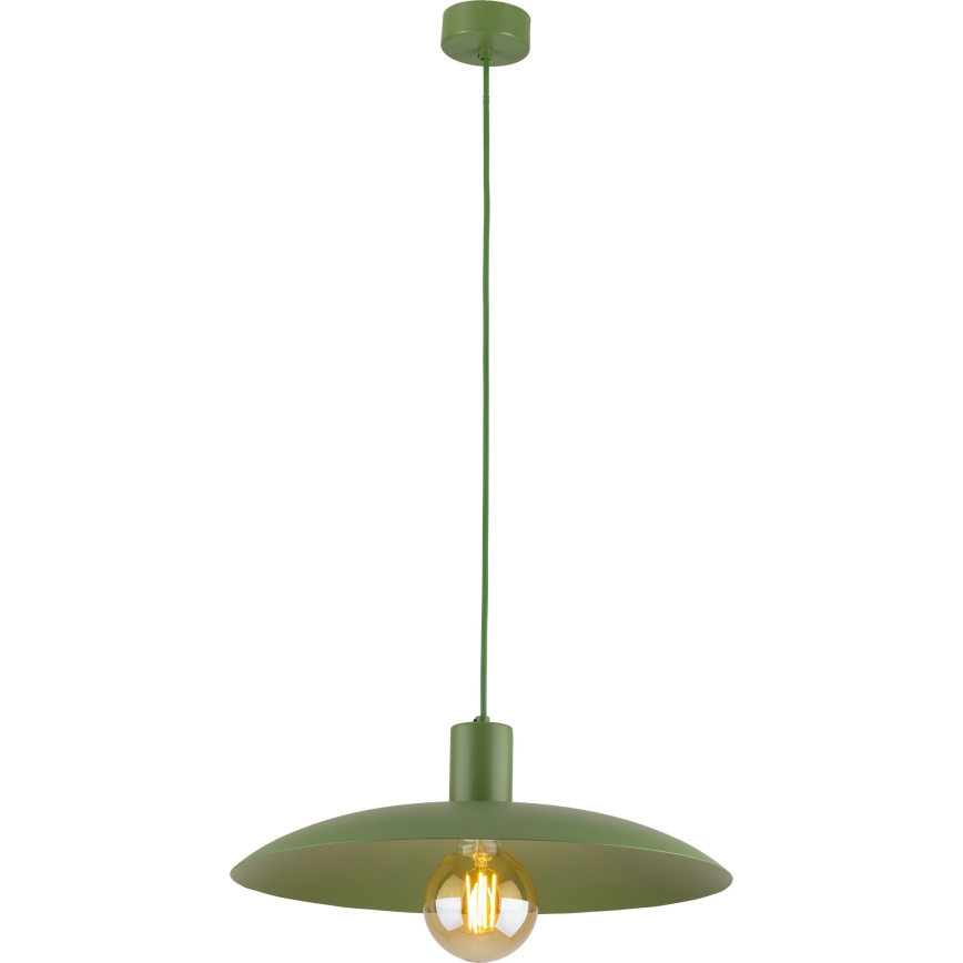 Luster na sajli ASTRA 1xE27/15W/230V pr. 41 cm zelena