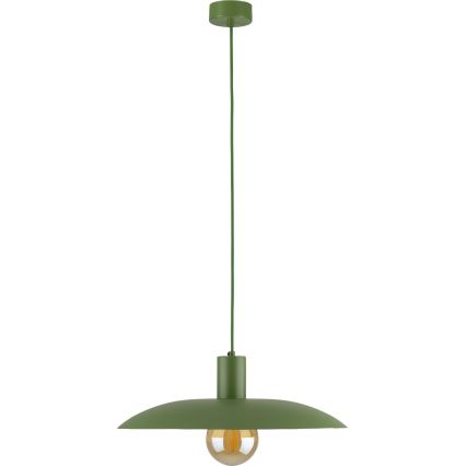 Luster na sajli ASTRA 1xE27/15W/230V pr. 41 cm zelena