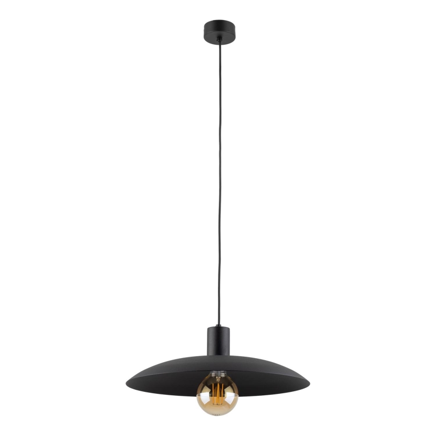 Luster na sajli ASTRA 1xE27/15W/230V prečnik 41 cm crna