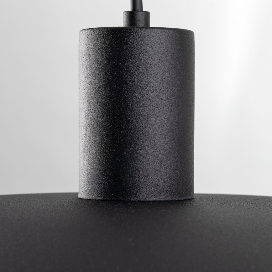 Luster na sajli ASTRA 1xE27/15W/230V prečnik 41 cm crna