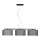 Luster na sajli ASTRA 3xE27/60W/230V sivo