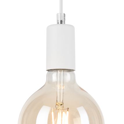 Luster na sajli ASTRID 1xE27/60W/230V bela