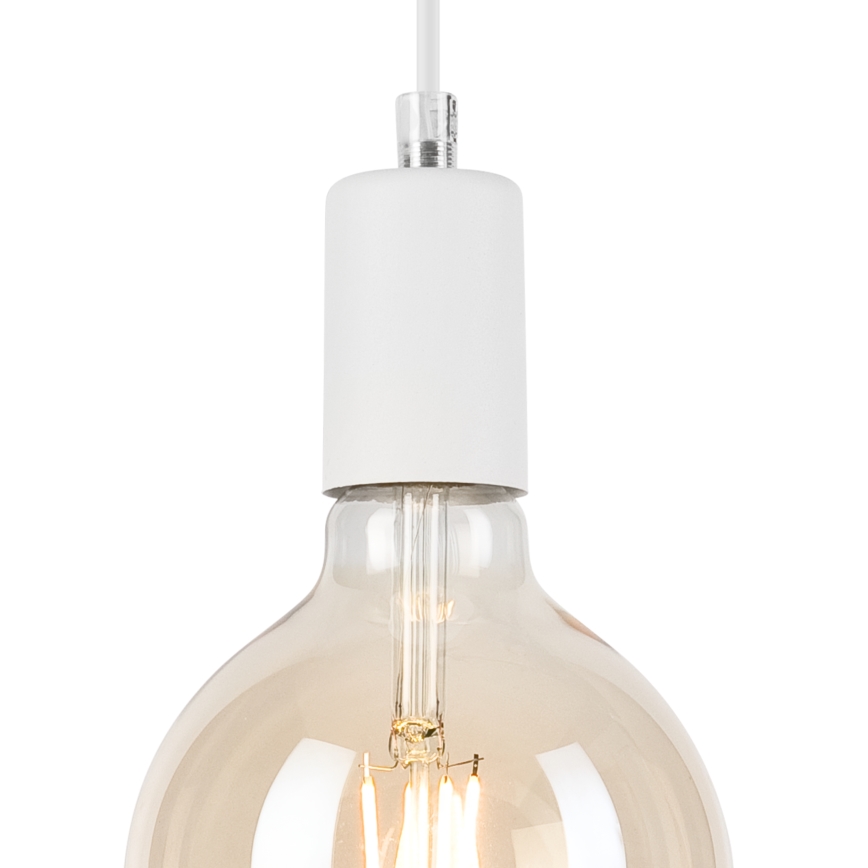 Luster na sajli ASTRID 1xE27/60W/230V bela