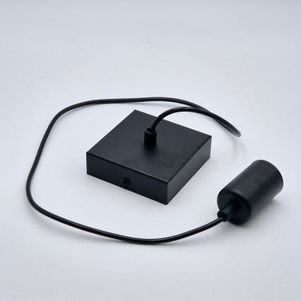 Luster na sajli ASTRID 1xE27/60W/230V mat crne boje