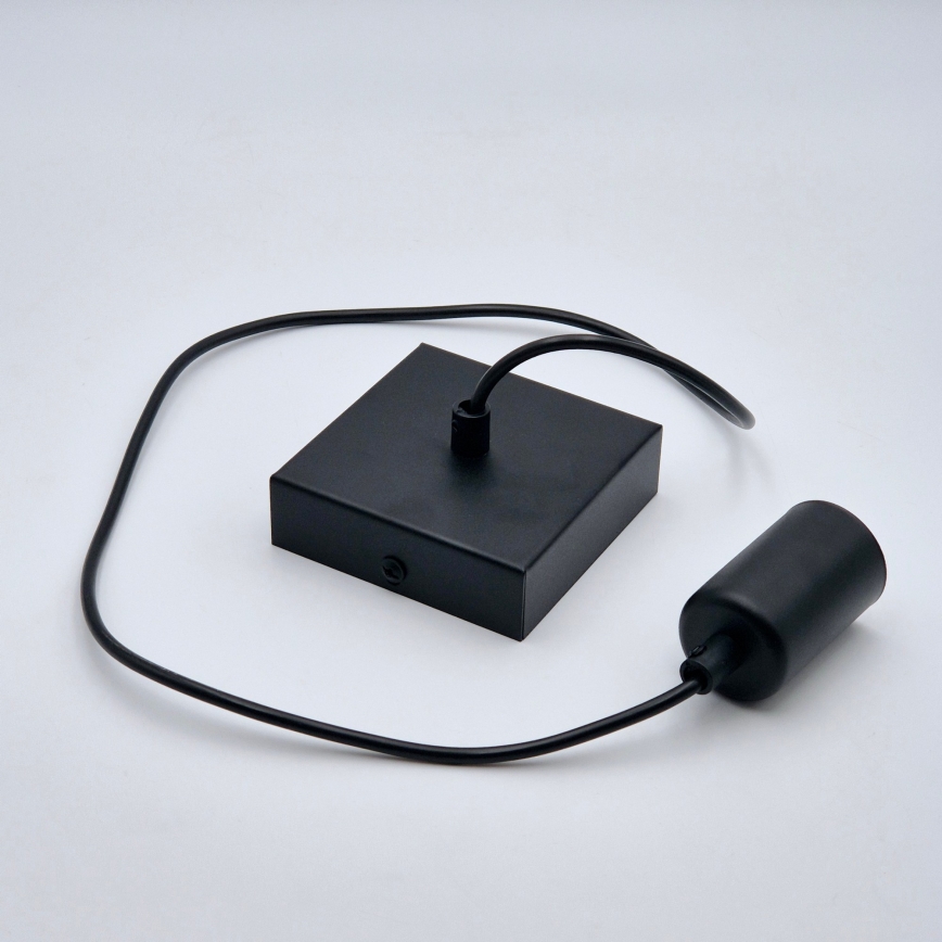 Luster na sajli ASTRID 1xE27/60W/230V mat crne boje