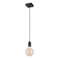Luster na sajli ASTRID 1xE27/60W/230V matirana crno