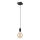 Luster na sajli ASTRID 1xE27/60W/230V matirana crno