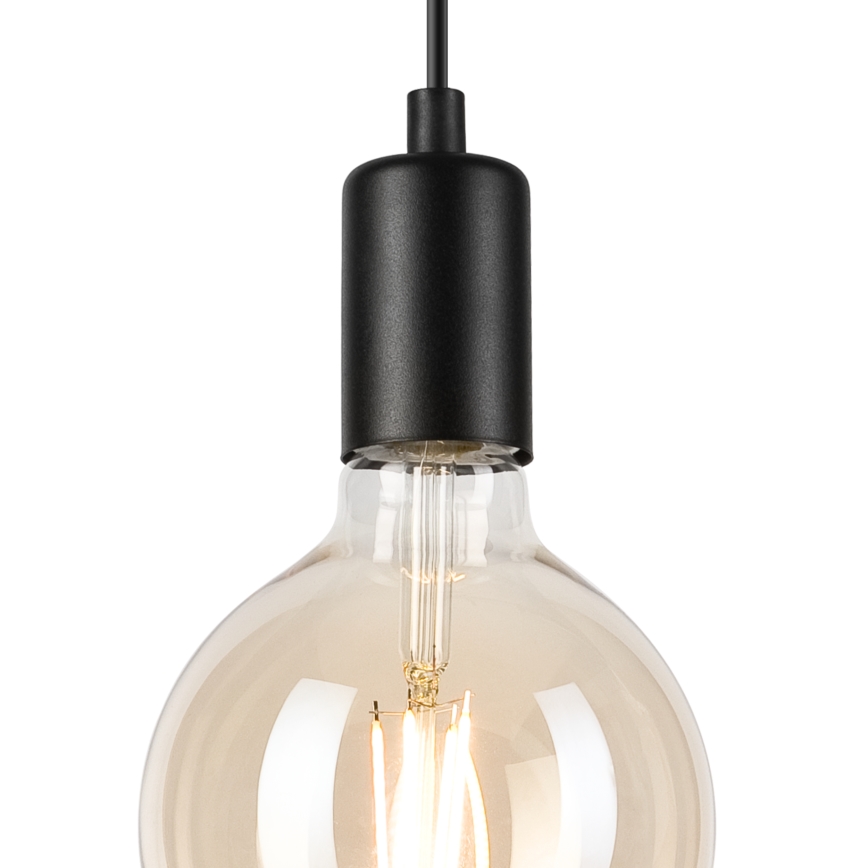 Luster na sajli ASTRID 1xE27/60W/230V matirana crno
