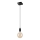 Luster na sajli ASTRID 1xE27/60W/230V sjajno crna