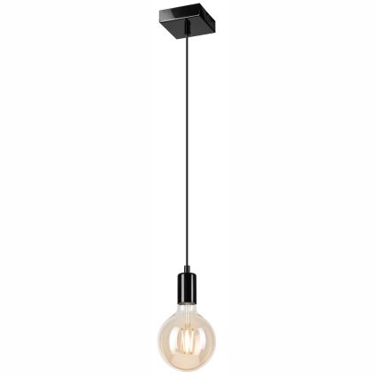 Luster na sajli ASTRID 1xE27/60W/230V sjajno crna