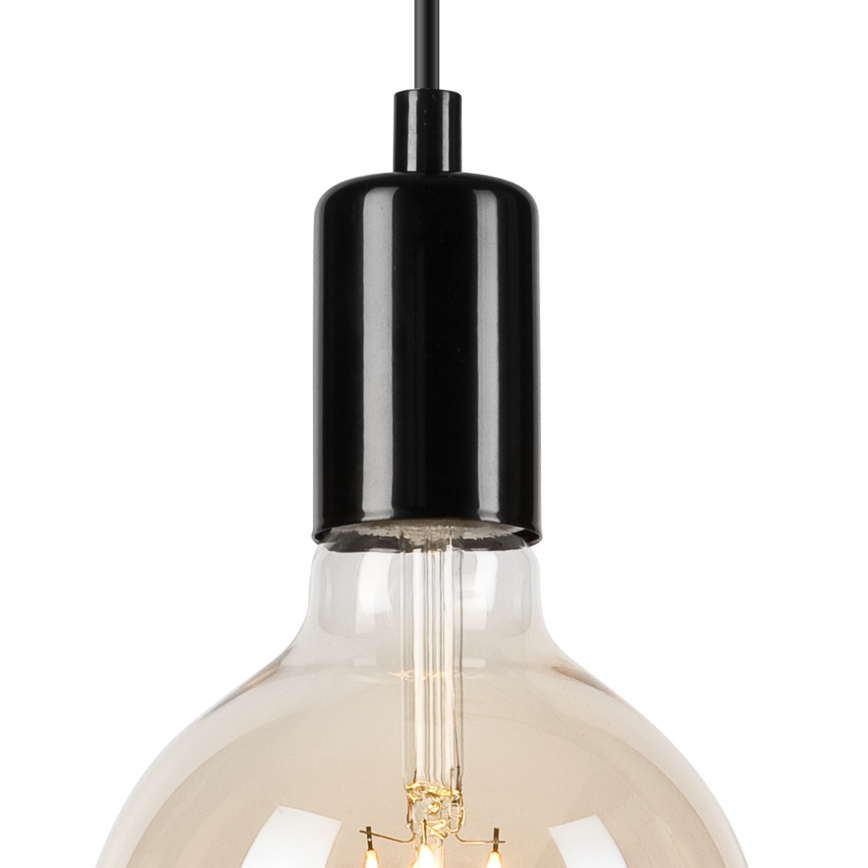 Luster na sajli ASTRID 1xE27/60W/230V sjajno crna