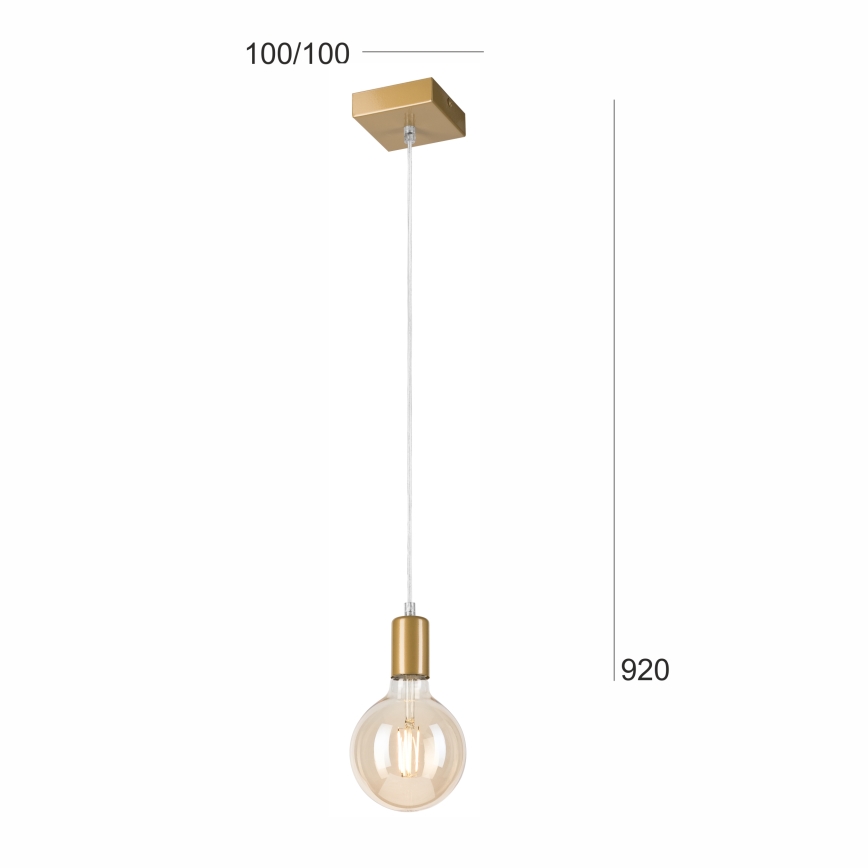 Luster na sajli ASTRID 1xE27/60W/230V zlatna