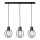 Luster na sajli AURA 3xE27/60W/230V crno