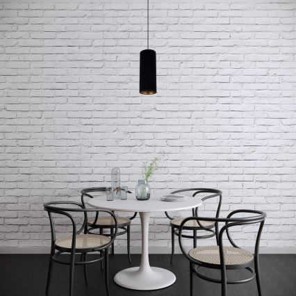 Luster na sajli AVALO 1xE27/60W/230V crno