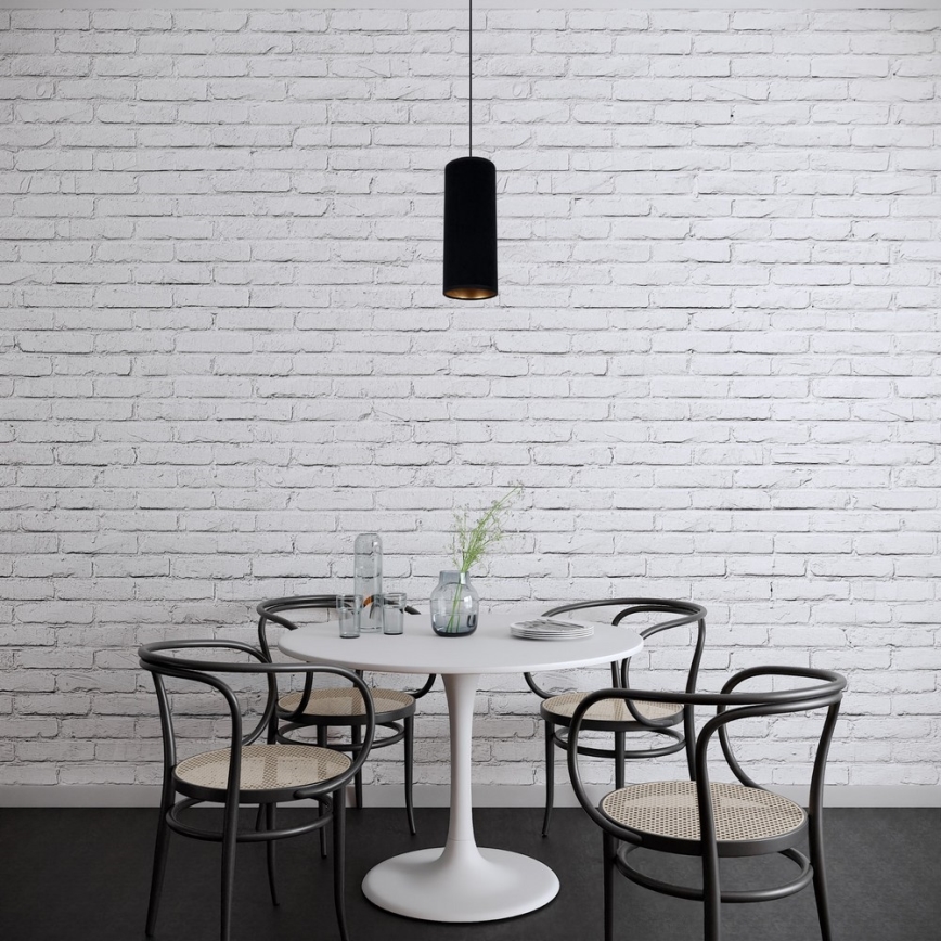 Luster na sajli AVALO 1xE27/60W/230V crno