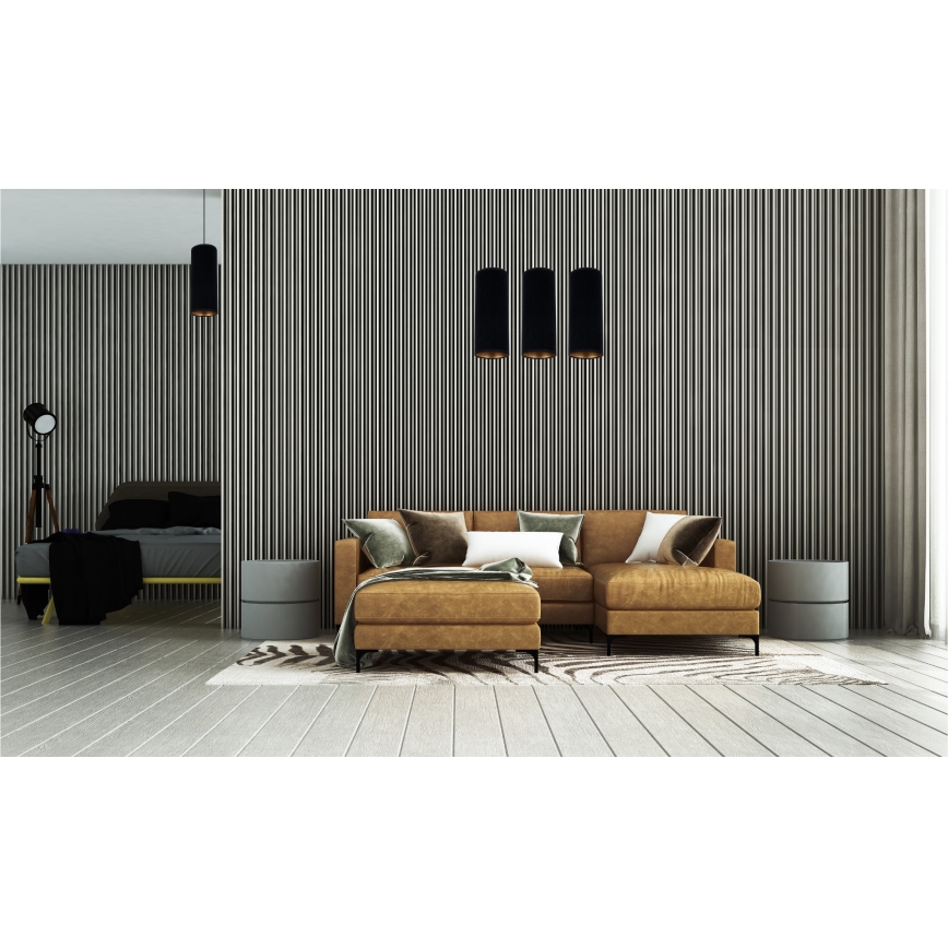 Luster na sajli AVALO 1xE27/60W/230V crno