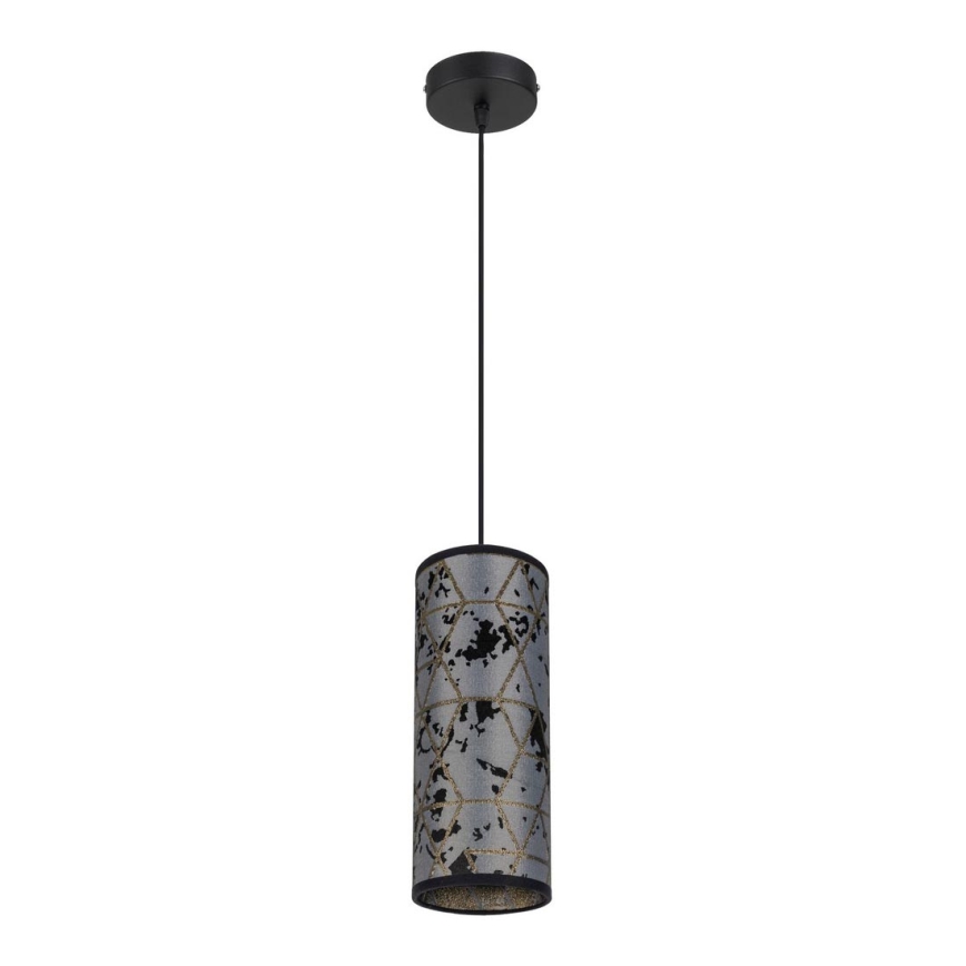 Luster na sajli AVALO 1xE27/60W/230V sivo/crno