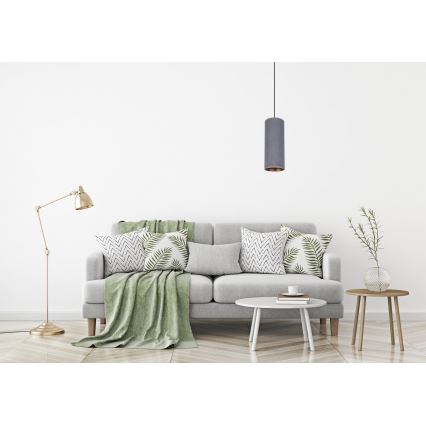 Luster na sajli AVALO 1xE27/60W/230V sivo