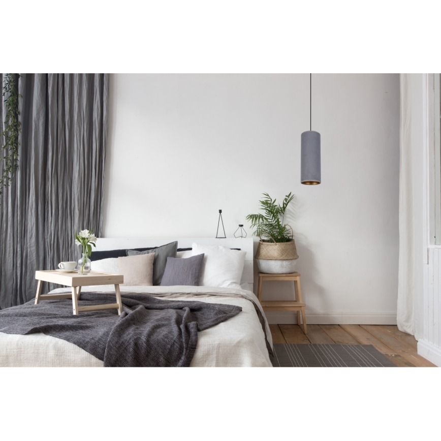 Luster na sajli AVALO 1xE27/60W/230V sivo