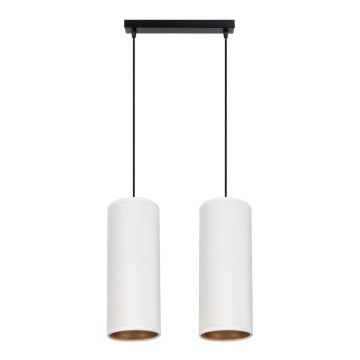 Luster na sajli AVALO 2xE27/60W/230V bela