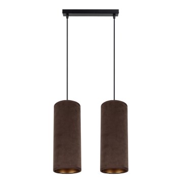 Luster na sajli AVALO 2xE27/60W/230V braon