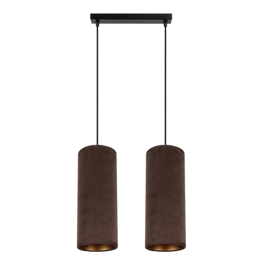 Luster na sajli AVALO 2xE27/60W/230V braon