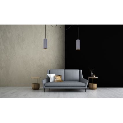 Luster na sajli AVALO 2xE27/60W/230V pauk sivo