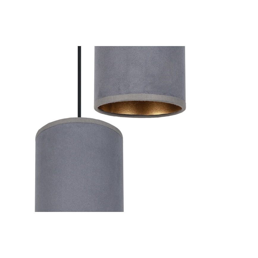 Luster na sajli AVALO 2xE27/60W/230V pauk sivo