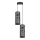 Luster na sajli AVALO 2xE27/60W/230V pr. 20 cm sivo/crno