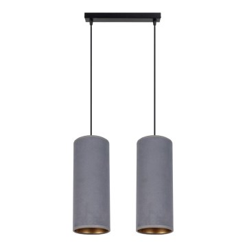 Luster na sajli AVALO 2xE27/60W/230V sivo