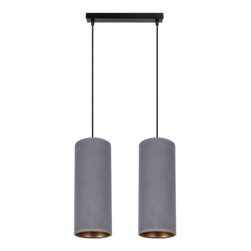 Luster na sajli AVALO 2xE27/60W/230V sivo
