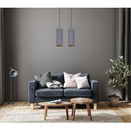 Luster na sajli AVALO 2xE27/60W/230V sivo