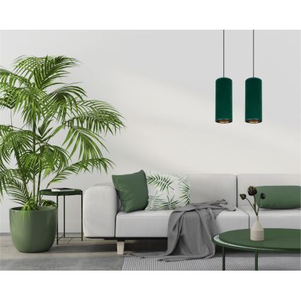 Luster na sajli AVALO 2xE27/60W/230V zelena