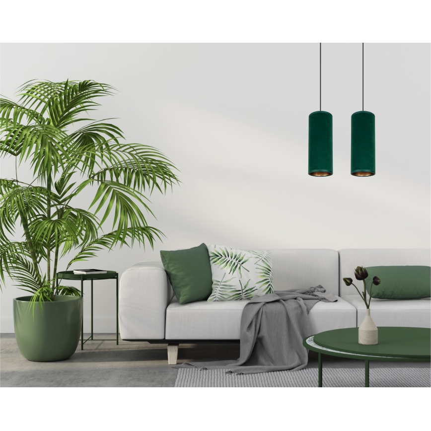 Luster na sajli AVALO 2xE27/60W/230V zelena